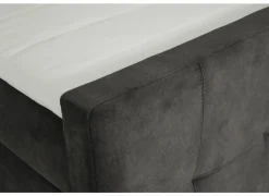 Bedbox Valetta 160x200cm - stof - espresso met opbergruimte- Compleet Bed|Boxsprings