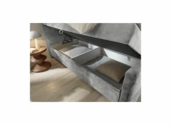 Bedbox Valetta 180x200cm - stof - grijs- Compleet Bed|Boxsprings