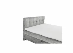 Bedbox Valetta 180x200cm - stof - grijs- Compleet Bed|Boxsprings