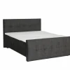 Bedbox Valetta 180x200cm - stof - espresso met opbergruimte- Compleet Bed|Boxsprings