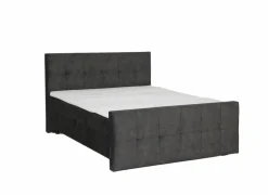 Bedbox Valetta 180x200cm - stof - espresso met opbergruimte- Compleet Bed|Boxsprings