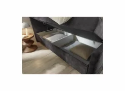 Bedbox Valetta 180x200cm - stof - espresso met opbergruimte- Compleet Bed|Boxsprings