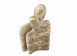 Decoratieve Accessoires|Beeld Koppel Knuffelen H26cm - marmer - beige
