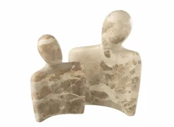 Decoratieve Accessoires|Beeld Koppel Knuffelen H26cm - marmer - beige