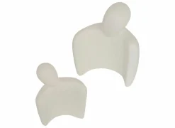 Beeld Paar Rima H22,5cm - polystone - wit- Decoratieve Accessoires