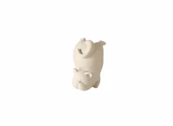 Beeldje Catty H12,5cm - polystone - beige- Decoratieve Accessoires