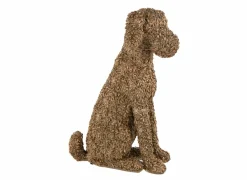 Decoratieve Accessoires|Beeldje Hond 35,5x19x49cm - polystone - goud