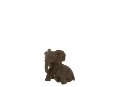J line Beeldje Olifant Liggend H17,5cm- Decoratieve Accessoires