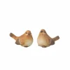 Decoratieve Accessoires|Beeldje Vogel H7,5cm - porselein - bruin