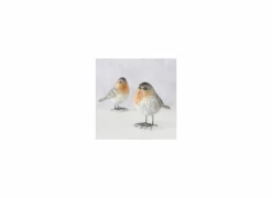 Kerstdecoratie|Decoratieve Accessoires|Beeldje Vogel Ruby H9cm