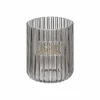 Beker Glass Ø8x10cm - glas - grijs- Tandenborstelbekers