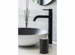 Zack Beker Olomo Ø6,5x10cm - staal - zwart- Tandenborstelbekers