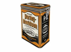 Opbergboxen|Bewaardozen|Bewaardoos Harley Davidson  11x8x18cm - metaal - meerkleurig