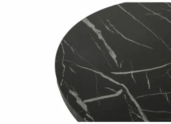 Bijzettafels|Bijzettafel Ø70cm - decor - zwart set van 2