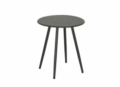 Bijzettafel Giardino  Ø45x50cm - staal - antraciet- Tuintafels
