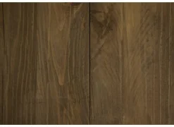 Bijzettafels|Bijzettafel Navarino Ø45cm - gerecycleerd den massief & ijzer - naturel/zwart