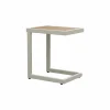 Bijzettuinmeubelen|Bijzettafels|Bijzettafel Nirvana 40x32x45cm - aluminium/polywood - greige