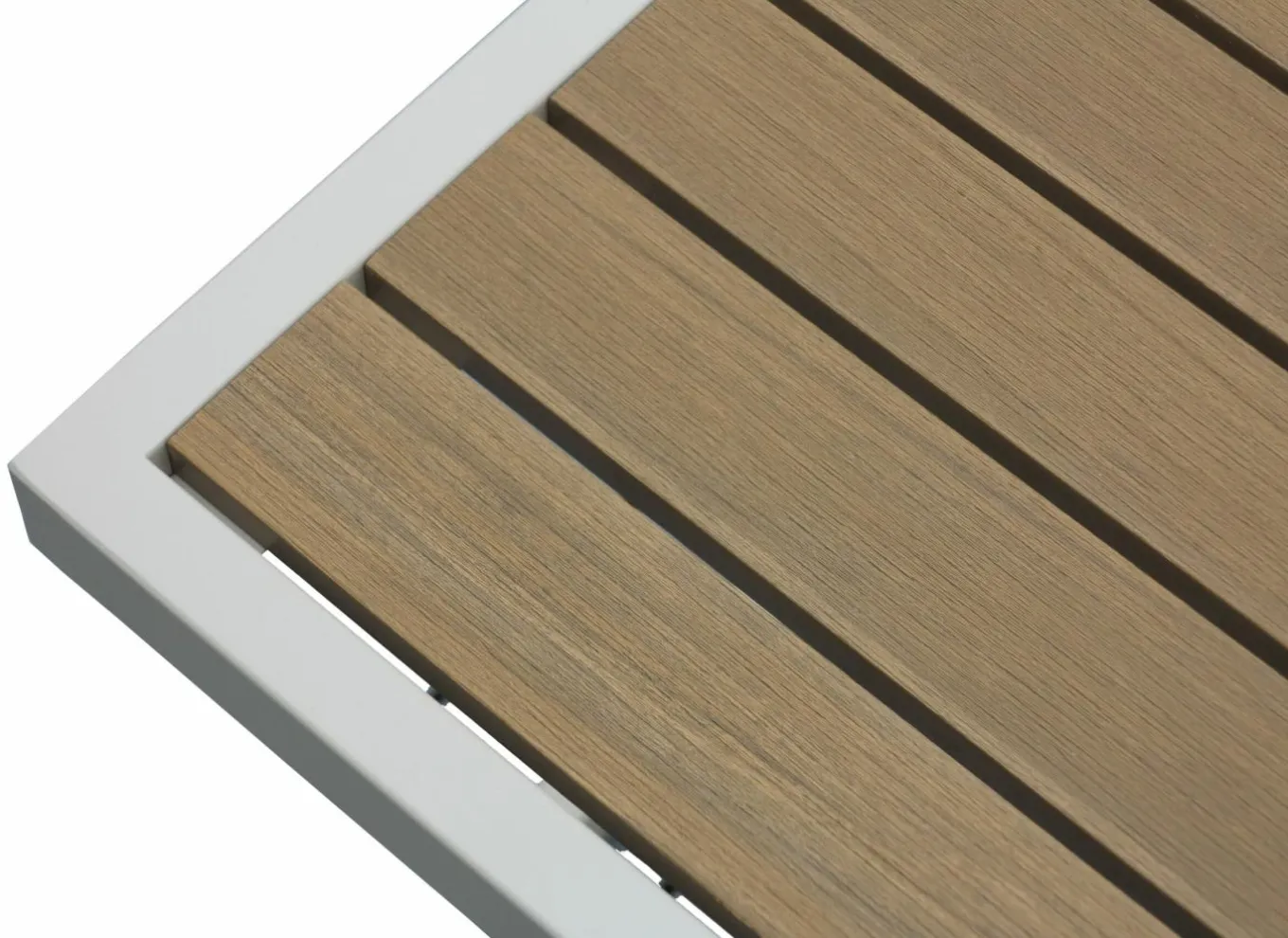 Bijzettuinmeubelen|Bijzettafels|Bijzettafel Nirvana 40x32x45cm - aluminium/polywood - greige