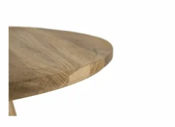 Bijzettafels|Bijzettafel Pippin Ø50cm - eik massief - naturel - set van 2