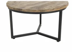 Bijzettafel Scrooge 75x75cm - metaal - naturel- Bijzettafels|Salontafels