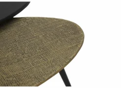 Bijzettafels|Bijzettafel Sincere Ø50/Ø40 - aluminium - zwart - set van 2