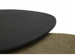 Bijzettafels|Bijzettafel Sincere Ø50/Ø40 - aluminium - zwart - set van 2