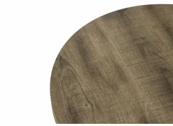 Bijzettafel SL2303  Ø76xH45,5cm/Ø56xH38,5cm - decor & metaal - scarlet oak set van 2- Bijzettafels