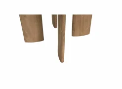 Bijzettafel Spinoza Ø60cm - mango massief - naturel- Bijzettafels