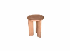 Bijzettafels|Bijzettafel Spinoza Ø40cm - mango massief - naturel