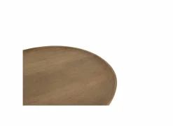 Bijzettafels|Bijzettafel Spinoza Ø40cm - mango massief - naturel