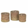 Vazen & Bloempotten|Vazen & Bloempotten|Bloempot Aja set van 3 - zeegras - naturel/multi