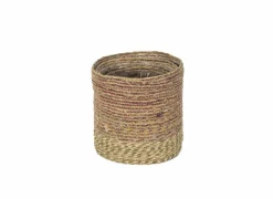 Vazen & Bloempotten|Vazen & Bloempotten|Bloempot Aja set van 3 - zeegras - naturel/multi