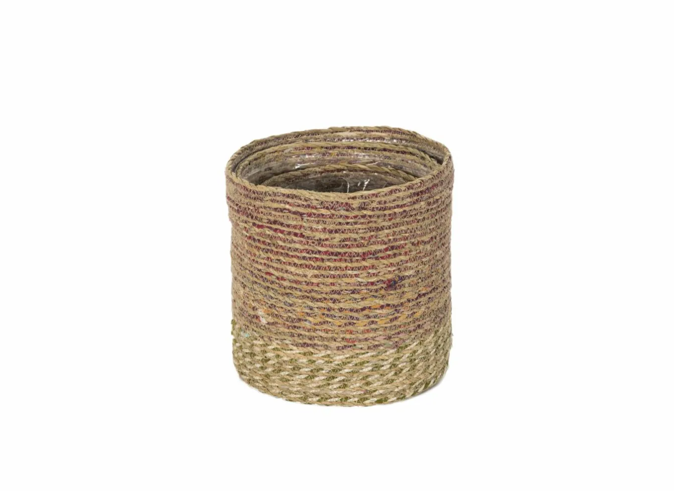 Vazen & Bloempotten|Vazen & Bloempotten|Bloempot Aja set van 3 - zeegras - naturel/multi