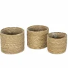 Vazen & Bloempotten|Vazen & Bloempotten|Bloempot Bota set van 3 - zeegras - naturel