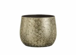 Edelman Bloempot Clemente H25,5cm - terracotta - champagne- Vazen & Bloempotten|Vazen & Bloempotten