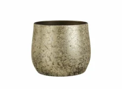 Edelman Vazen & Bloempotten|Vazen & Bloempotten|Bloempot Clemente H31cm - terracotta - champagne