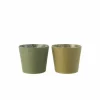 J line Vazen & Bloempotten|Vazen & Bloempotten|Bloempot H15cm - kunststof & papier - groen