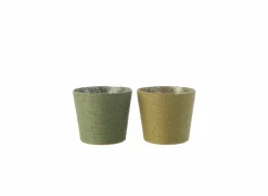 J line Vazen & Bloempotten|Vazen & Bloempotten|Bloempot H15cm - kunststof & papier - groen