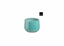 Mica Vazen & Bloempotten|Vazen & Bloempotten|Bloempot Matteo H13cm - terracotta - turquoise