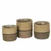 Bloempot Sade set van 3 - zeegras - naturel- Vazen & Bloempotten|Vazen & Bloempotten