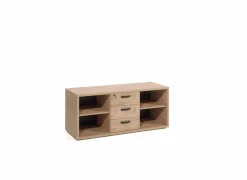 Rekken|Boekenkast|Boekenkast Capo 144x48x61cm - melamine - golden oak