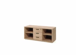 Rekken|Boekenkast|Boekenkast Capo 144x48x61cm - melamine - golden oak