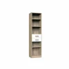 Boekenkast Cariba 48x40x197cm - melamine - sanremo & wit- Boekenkast|Boekenkast