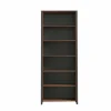 Boekenkast|Boekenkast|Boekenkast Clif-B 86x42x221cm - decor - old wood & donkergrijs