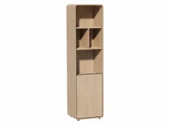 Boekenkast|Boekenkast|Boekenkast 56x45x212cm - melamine - brushed sand oak nature