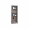 Boekenkast|Boekenkast|Boekenrek Elias 70x35x208cm - decor - grijze eik