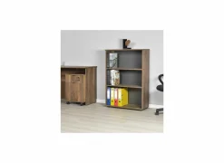 Rekken|Boekenkast|Boekenrek Meradi 72x34x109cm - melamine - bruin