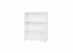 Boekenrek Prima 89x40x113cm - decor - wit- Boekenkast|Draaideurkasten