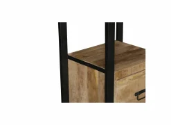 Boekenrek Sanguine 55x40x200cm - mango massief - natuur- Rekken|Boekenkast