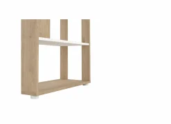 Boekenkast|Boekenkast|Boekenrek Sign 80x35x205cm - decor - jackson hickory bruin & wit